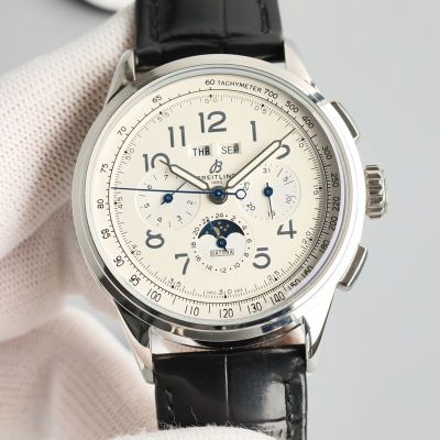 GF Factory Breitling Premier 42mm B25 Movement Calfskin Leather Strap Sapphire Glass Watch